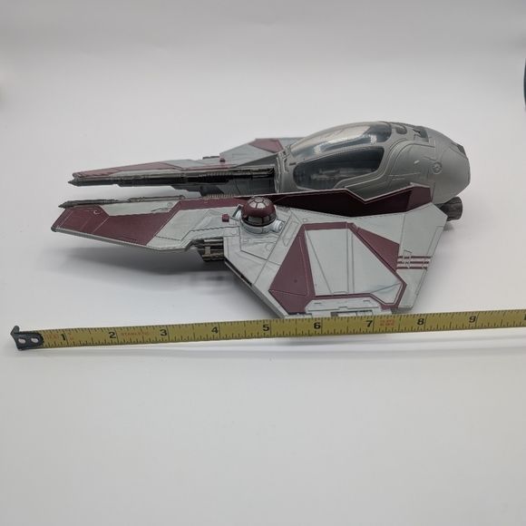 Star Wars Obiwan Kenobi Red Jedi Starfighter With Fold Out Wings 2012 - Picture 11 of 11